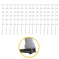 Kit 15 Hastes de Alumínio Tipo Estrela com 6 Isoladores Ideal para Cercas Elétricas