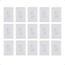 Kit 15 Interruptor Simples Paralelo Embutir Liz Tramontina