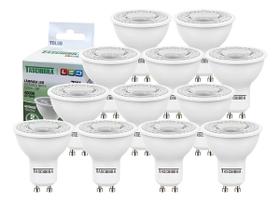 Kit 15 Lâmpada Led Dicroica Mr16 Gu10 7w 4000k Luz Neutra Bivolt Kit 15 Lâmpada Led Dicroica Mr16 Gu10 7w 4000k Luz Neutra Bivolt