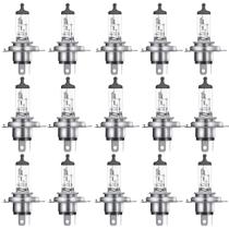 Kit 15 Lâmpadas Halógena Osram Original H4 60W 55W 12V Para Carro Farol Alto e Baixo Cor Amarela 3200K