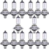 Kit 15 Lâmpadas Halógenas Osram H7 55W 12V Farol Baixo Alto Carro Moto Iluminação Potente e Original