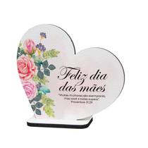 Kit 15 Lembranças Dia Das Mães Mdf Coração Provérbios Mulher 8cmx8,7cm