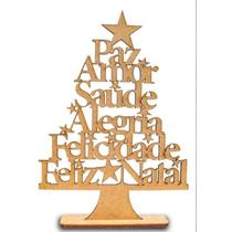 kit 15 Lembrancinhas Árvore De Natal Mdf 3mm (ja pronto)