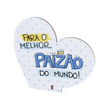 Kit 15 Lembrancinhas Dia Dos Pais Mdf Coração