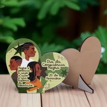 Kit 15 Lembrancinhas MDF Dia da Consciência Negra
