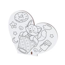 Kit 15 Lembrancinhas MDF Dia das Crianças para Colorir