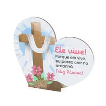 Kit 15 Lembrancinhas Pascoa MDF Coração Temático Kit 15 Lembrancinhas Pascoa MDF Coração Temático