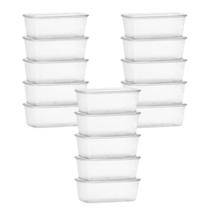 Kit 15 Marmitinhas 500ml Freezer Microondas Praticidade