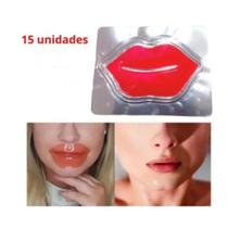Kit 15 Mascaras Labial Em Formato De Boca Colágeno Rosa