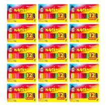 Kit 15 Massinha De Modelar 12 Cores Magix 130g Multicolor