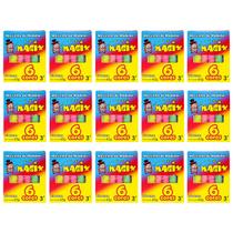 Kit 15 Massinha De Modelar 6 Cores Magix 65g Multicolor