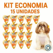 Kit 15 Orelhas Bovina Petisco Para Cachorro Dip Dog