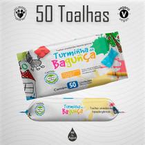 Kit 15 Pacotes Toalhas Umedecidas TURMINHA DA BAGUNÇA 50 Folhas 20x13 cm