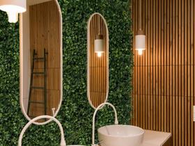 Kit 15 Painéis de Buxo Artificial 25x25 para Decoração de Escritórios, Salas e Áreas Externas - DE27095 Kit 15 Painéis de Buxo Artificial 25x25 para Decoração de Escritórios, Salas e Áreas Externas - DE27095