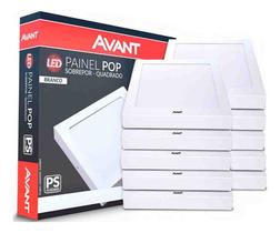 Kit 15 Painel Plafon Led 18w Quadrado 22x22 Sobrepor Kit 15 Painel Plafon Led 18w Quadrado 22x22 Sobrepor