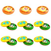 Kit 15 Pandeirola Infantil Pandeirinho De Brinquedo Plástico Colorido Kit 15 Pandeirola Infantil Pandeirinho De Brinquedo Plástico Colorido