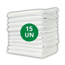 Kit 15 Panos Prato Liso Extra Grande Engomado com Bainha