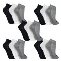 Kit 15 Pares Meia Cano Curto Masculina Sport Trifil T8014K
