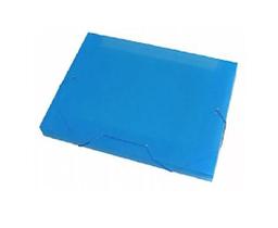 Kit 15 Pastas Aba Elásticas Plástica Ofício Azul 40mm Acp 1024