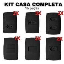 Kit 15 Peças Casa Completa 4x2 Blux Home Grafite