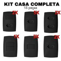 Kit 15 Peças Casa Completa 4x2 Blux Home Grafite