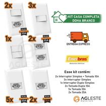 Kit 15 Peças Casa Completa 4X2 - Doha Branco - Enerbras Kit 15 Peças Casa Completa 4X2 - Doha Branco - Enerbras