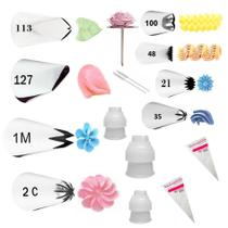 Kit 15 Peças De Confeitar Wilton Adaptadores Armador Sacos