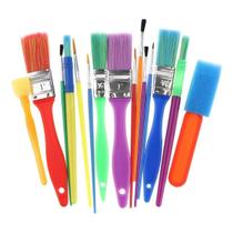 Kit 15 Pinceis Nylon Pintura Artesanato Atividade Escolar Kit 15 Pinceis Nylon Pintura Artesanato Atividade Escolar