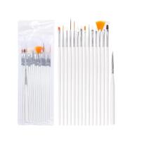 Kit 15 Pincéis P/ Unhas Profissional Alongamento Decoração - Rainha Chic Kit 15 Pincéis P/ Unhas Profissional Alongamento Decoração - Rainha Chic
