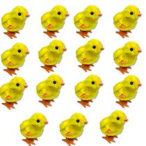 Kit 15 Pintinhos Amarelinho Divertido Pelúcia A Corda Castela Kit 15 Pintinhos Amarelinho Divertido Pelúcia A Corda Castela