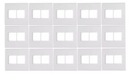 Kit 15 Placa 4x4 4 Postos Branca Liz - Tramontina Kit 15 Placa 4x4 4 Postos Branca Liz - Tramontina