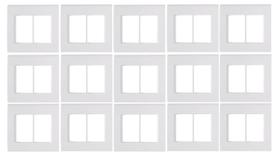 Kit 15 Placa 4x4 6 Postos Branca Liz - Tramontina Kit 15 Placa 4x4 6 Postos Branca Liz - Tramontina