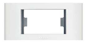 Kit 15 placa + bastidor 1 modulo embutir para moveis branco pezzi