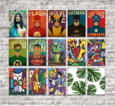 Kit 15 Placas 20X30 Decorativas No Mdf Adesivada Modelo 2 - Arte Quadro