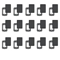 Kit 15 Placas Cega Preto fosco c/ Suporte Fame 4x2 Kit 15 Placas Cega Preto fosco c/ Suporte Fame 4x2