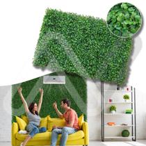 Kit 15 Placas de Grama Tapete de Planta Artificial Buchinho Decoração Interna Verde 40x60cm