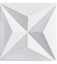 Kit 15 Placas Decorativas 3 D Estrelar Branco 50x50 cm Kit 15 Placas Decorativas 3 D Estrelar Branco 50x50 cm