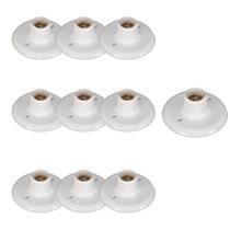 Kit 15 Plafonier Plafon Bocal Porcelana 100w E27 Branco OPL