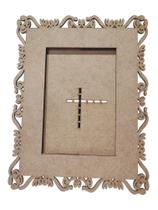 Kit 15 Porta Retrato Mdf Cru Foto 10X15 Arabesco Arame