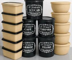Kit 15 Potes 3 Tamanhos Vasilhas Alimentos Marmita Geladeira Kit 15 Potes 3 Tamanhos Vasilhas Alimentos Marmita Geladeira