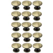 Kit 15 Puxador Ponto 31mm Antique Para Gaveta