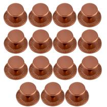 Kit 15 Puxador Ponto Redondo Canela Cobre Para Gavetas De Móveis