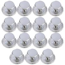 Kit 15 Puxador Ponto Redondo Canela Cromado Para Gavetas De Móveis