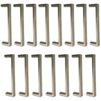Kit 15 Puxadores 96mm para Móveis Níquel Escovado Torralba Oeiras Bancadas Armários Gavetas Kit 15 Puxadores 96mm para Móveis Níquel Escovado Torralba Oeiras Bancadas Armários Gavetas
