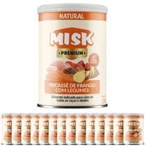 Kit 15 Ração Úmida Natural Misk Cães Fricassê Frango Legumes Kit 15 Ração Úmida Natural Misk Cães Fricassê Frango Legumes