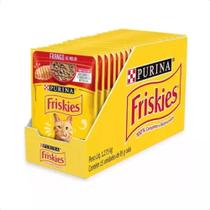 Kit 15 Sache Friskies Frango Ao Molho P/gatos Adultos - 85g