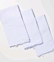 Kit 15 sacos branco pano de chão alta absorção para limpeza casa escritório faxina Tam M