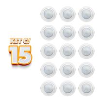 Kit 15 Spot LED Taschibra AllTop Embutir Redondo PAR30 10W 45