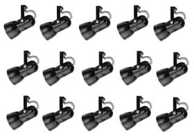 Kit 15 Spot Trilho Perfilado Eletro calha Par20 Bulbo OL2