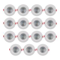 Kit 15 Spots De Embutir Led 3000K~3500K Direcionável Redondo Dicróica Bivolt 5W